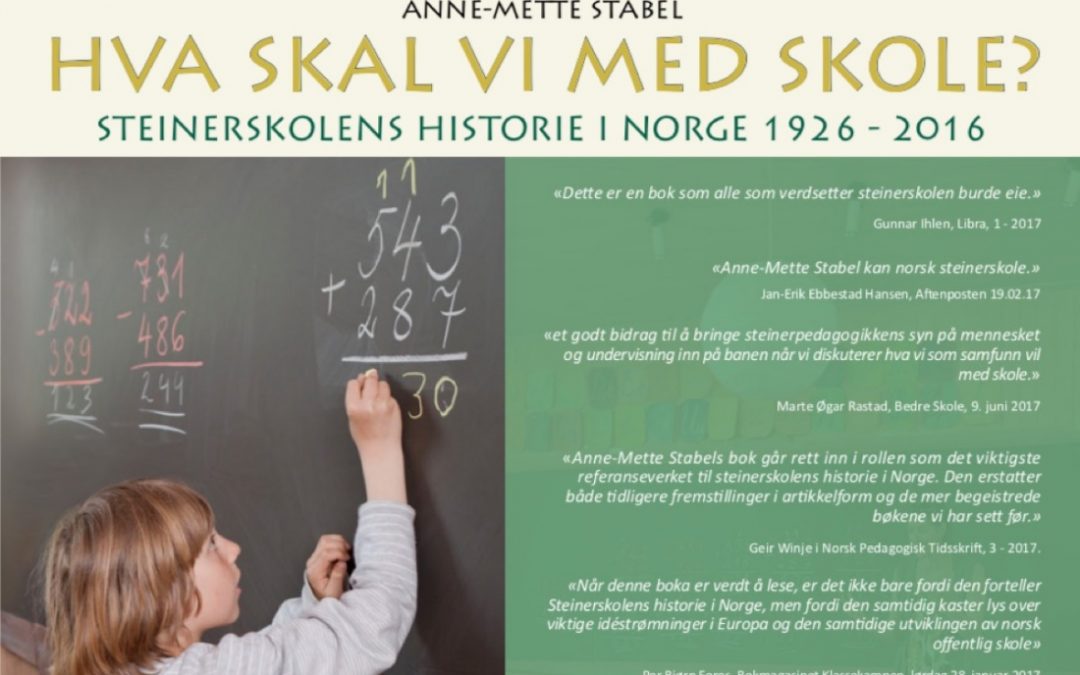 Anbefalt bok: &laquo;Hva Skal Vi med Skole?&raquo;